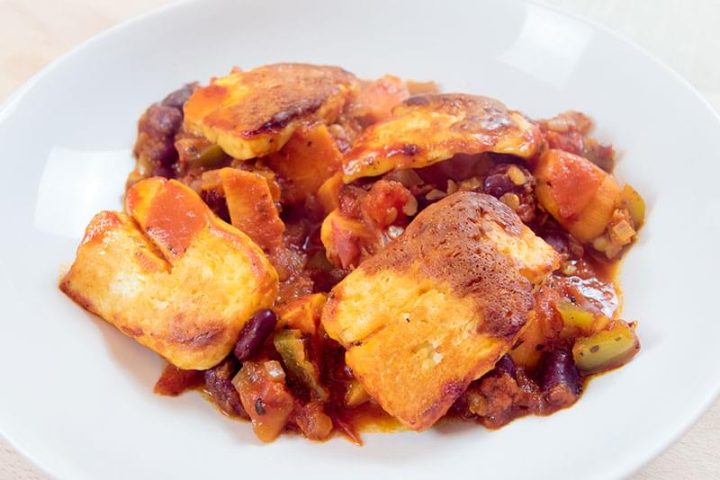Bean & Halloumi Bake